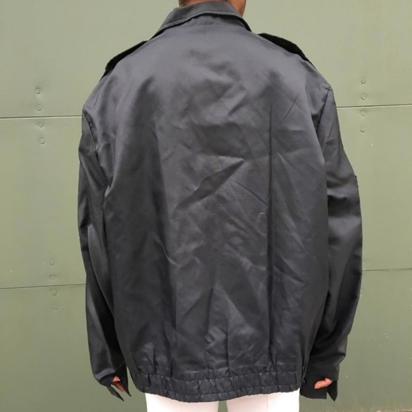 Vintage 1960's Black Nylon Flight Jacket - Picture 4 of 4